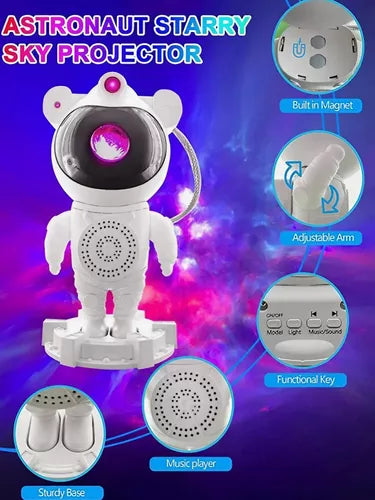 Proyector & Bocina Astronauta Bluetooth